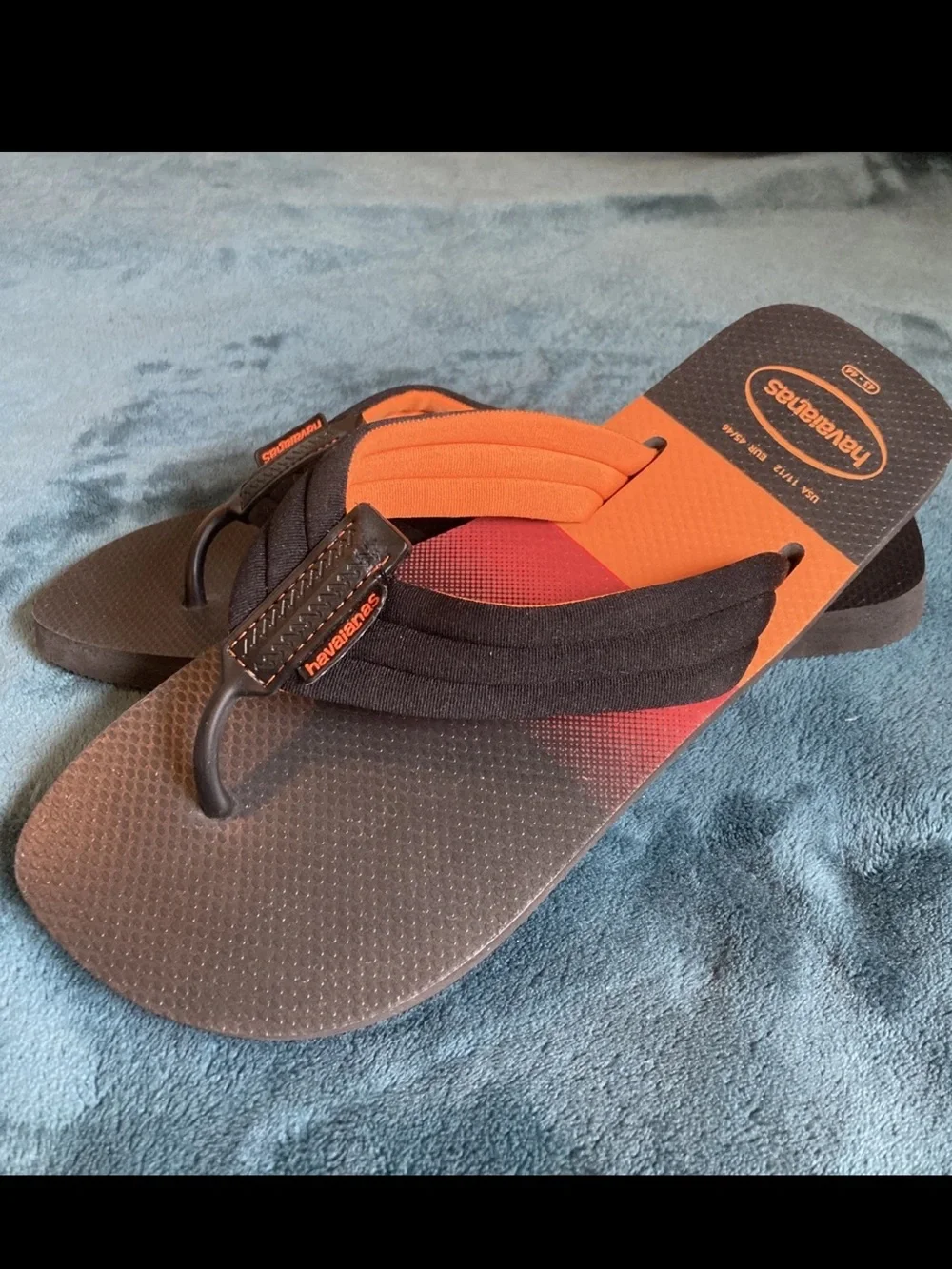 Havaianas Navy & Orange Men's Flip Flops